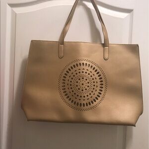 Neiman Marcus brand new golden bag
